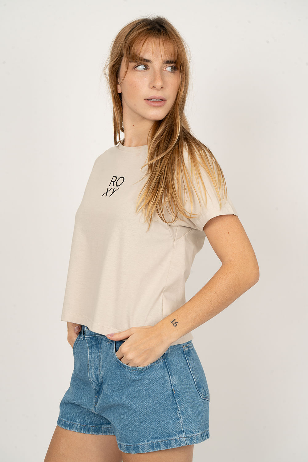 Blusa Roxy M/C Roxy Tee Areia