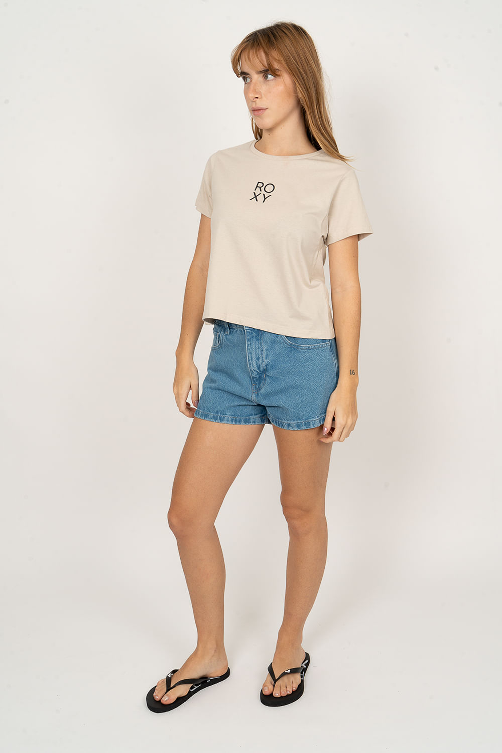 Blusa Roxy M/C Roxy Tee Areia