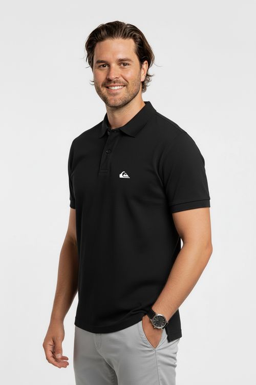 Polo Quiksilver M/C Embroidery Piquet Ps Preto