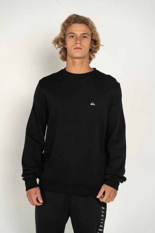 Moletom Quiksilver Care Embroidery Preto