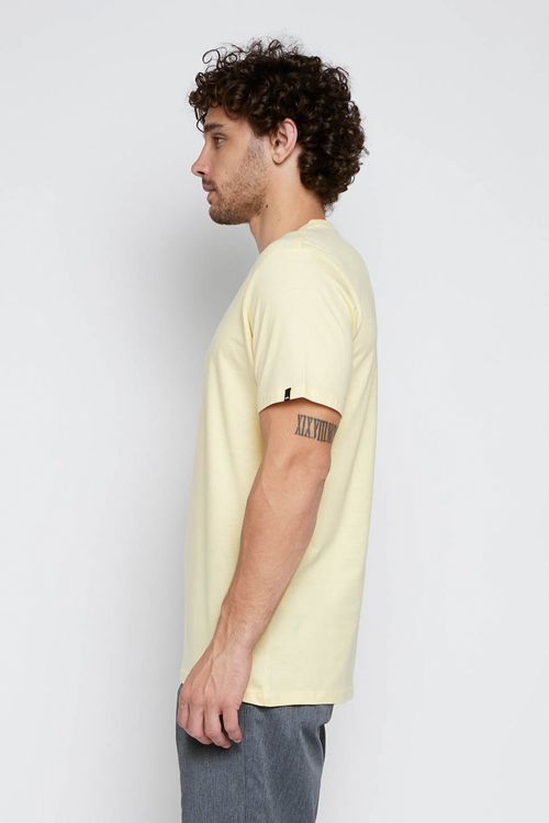 Camiseta Quiksilver M/C Comp Logo Color Amarelo Claro
