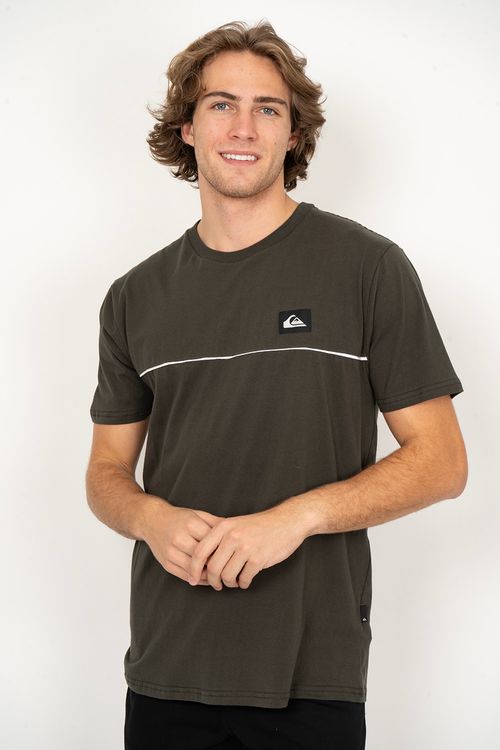 Camiseta Quiksilver M/C Quiver Cinza Escuro