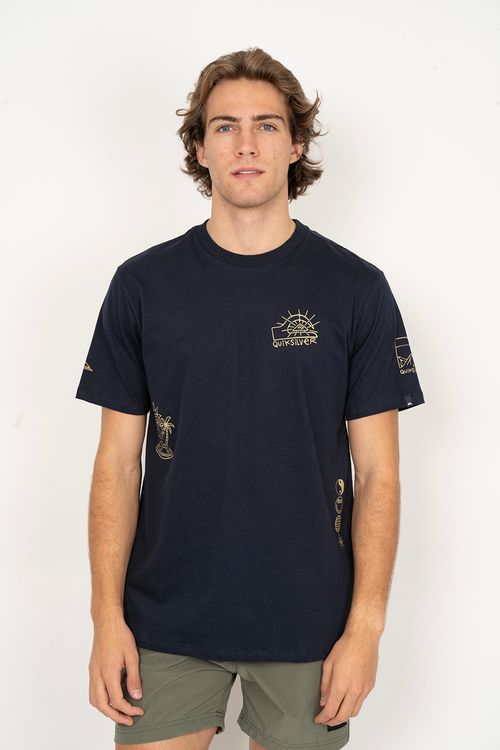 Camiseta Quiksilver M/C Quik Rituals Marinho