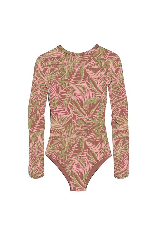 Maiô Roxy Pro The Overhead Onesie Quartz Rose Las Palma