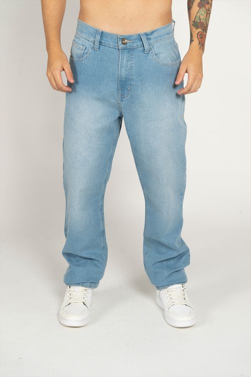 Calça Quiksilver Jeans Everyday Delavê Azul Claro