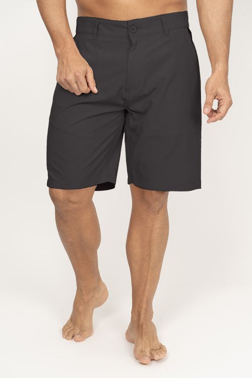 Bermuda Quiksilver Union Melange Cinza Escuro