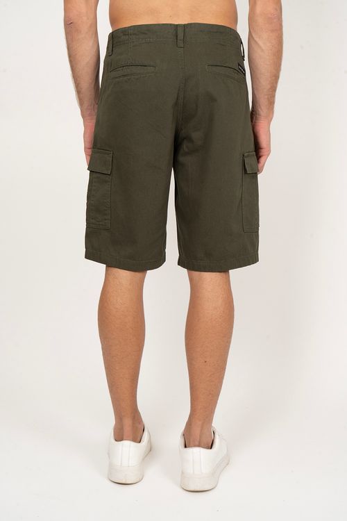 Bermuda Quiksilver Cargo Twill Verde Militar