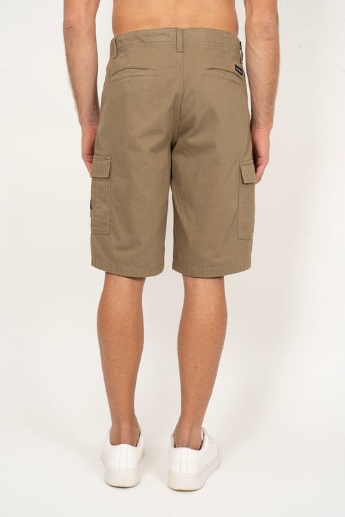 Bermuda Quiksilver Cargo Twill Cáqui Escuro
