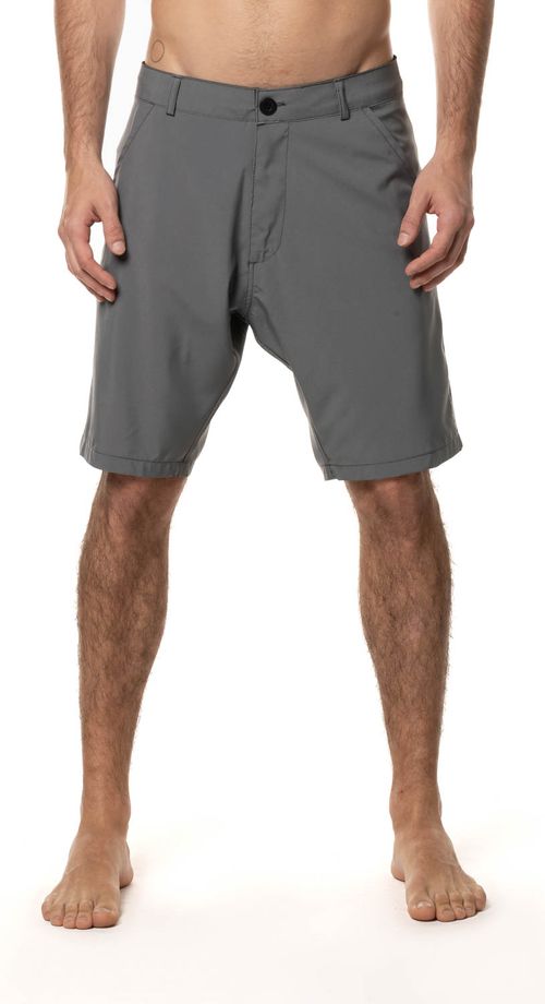 Bermuda Quiksilver Hybrid Fusion Cinza Escuro
