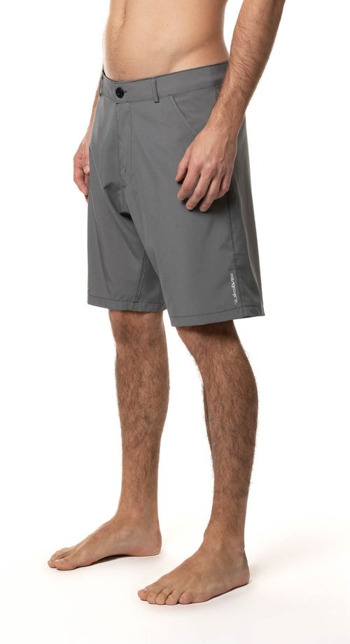 Bermuda Quiksilver Hybrid Fusion Cinza Escuro
