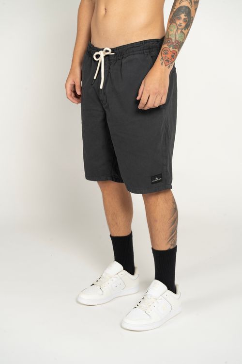 Bermuda Quiksilver Taxer Twill Cinza Escuro
