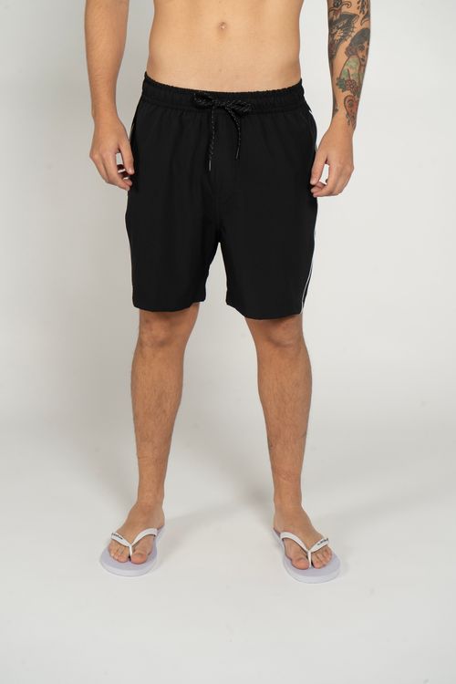 Boardshort Quiksilver Boardshort Flat Vert 19 Preto