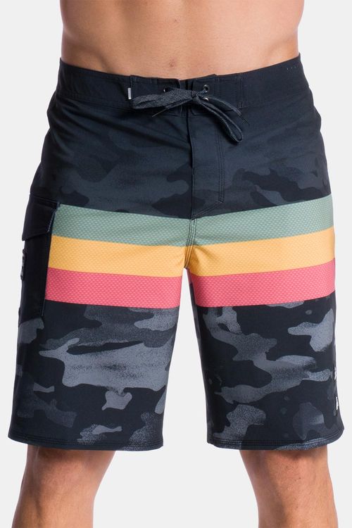 Boardshort Quiksilver Surfsilk Hawaii Stripe 20 Black