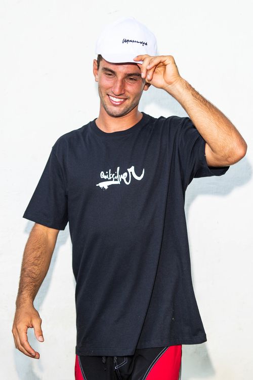 Camiseta Quiksilver M/C Impaired Logo Dna Preto