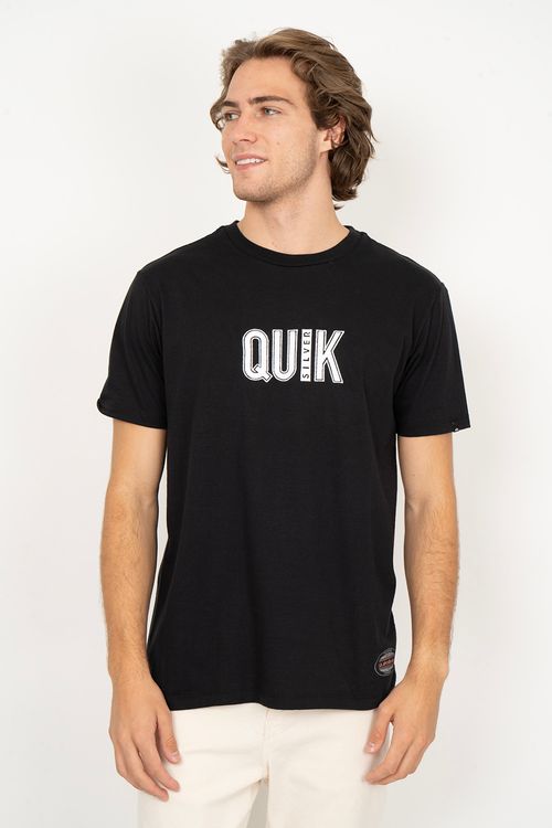Camiseta Quiksilver M/C Emb Quik Outdoor Preto