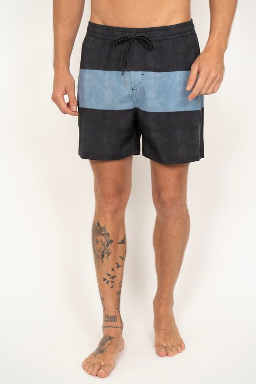 Boardshort Quiksilver High Island Preto