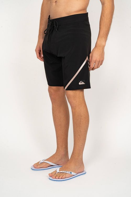 Boardshort Quiksilver New Wave Reflective 17 Preto