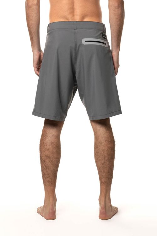 Bermuda Quiksilver Hybrid Fusion Cinza Escuro