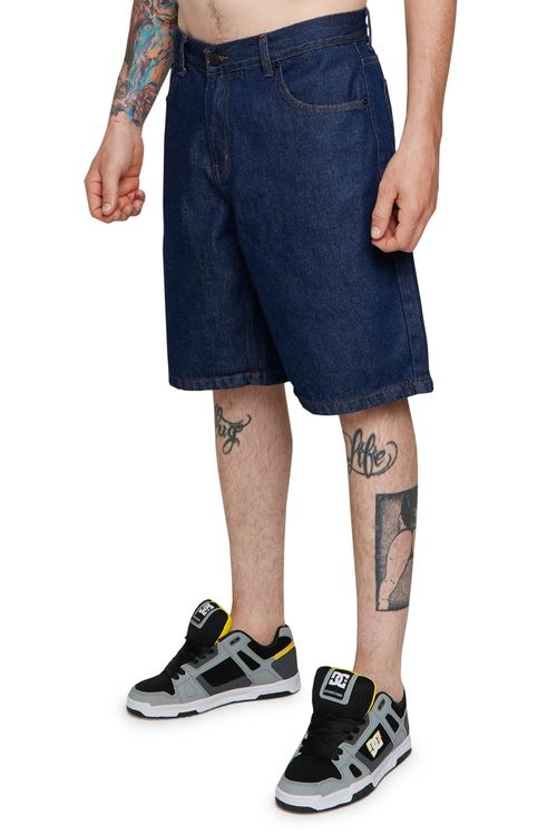 Bermuda DC Shoes Jeans Worker Baggy Short Azul Claro