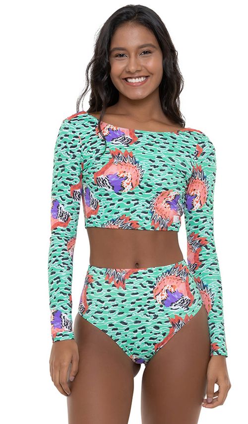 Biquíni Roxy Calcinha Stella Jean X Roxy Mod Holy Green Melie