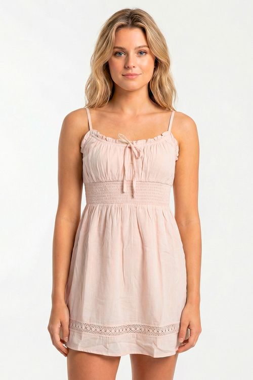 Vestido Roxy There She Goes Tapioca