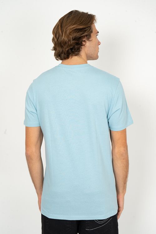 Camiseta Quiksilver M/C Embroidery Azul Claro