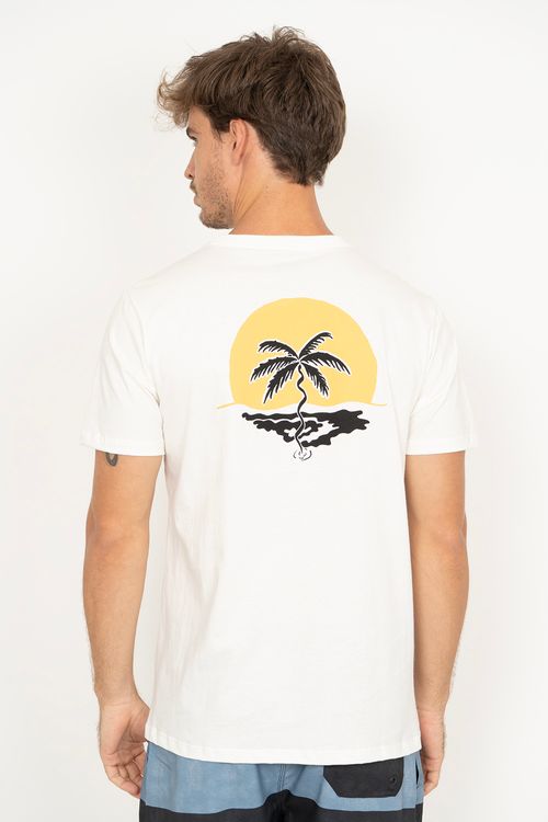 Camiseta Quiksilver M/C High Island I Snow White