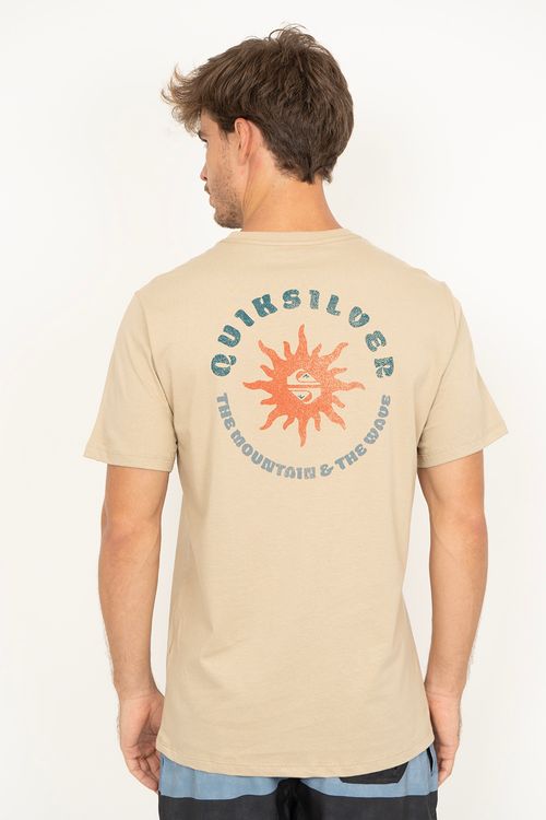 Camiseta Quiksilver M/C High Solar Power I Areia