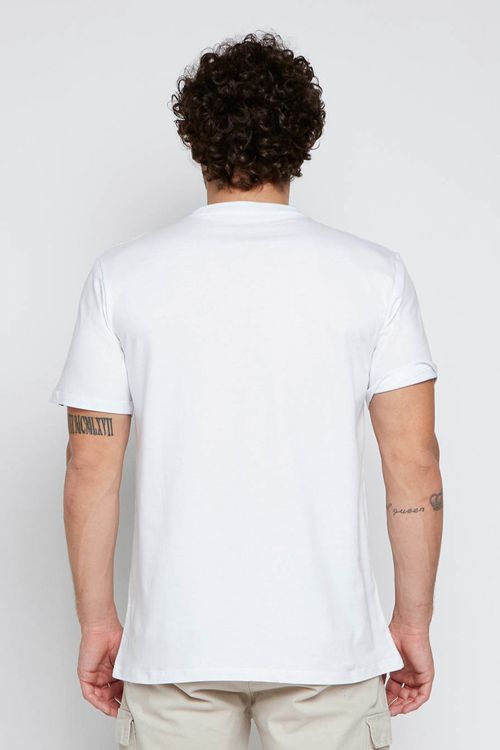 Camiseta Quiksilver M/C Quik Shoreline Branco