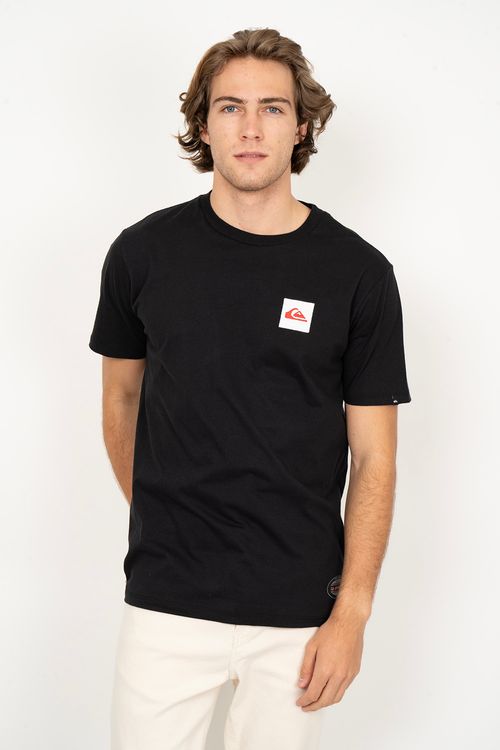 Camiseta Quiksilver M/C Emb Square Preto