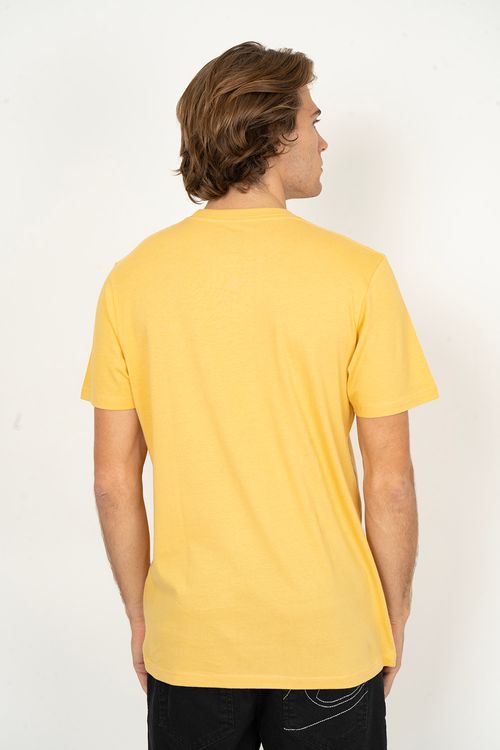 Camiseta Quiksilver M/C Embroidery Mostarda Claro