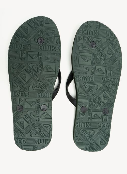 Chinelo Quiksilver Molokai Bicolor Verde Militar