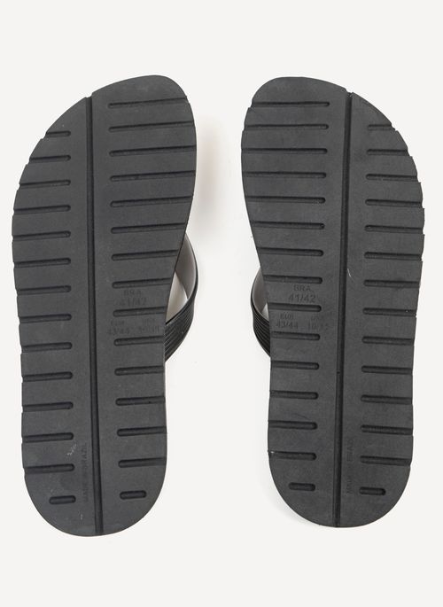 Chinelo Quiksilver Layback Rubber Hown Down Preto