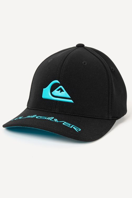 Boné Quiksilver Blue Logo Preto