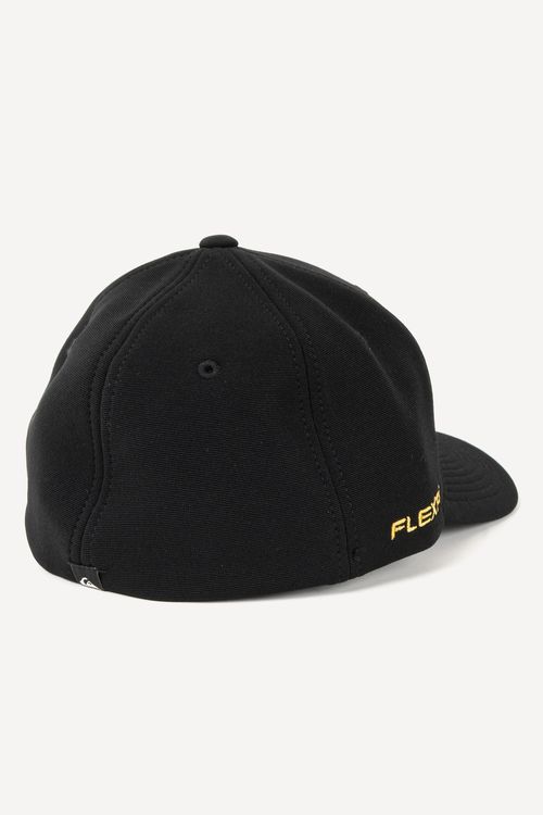 Boné Quiksilver Chrome Three Logo Preto
