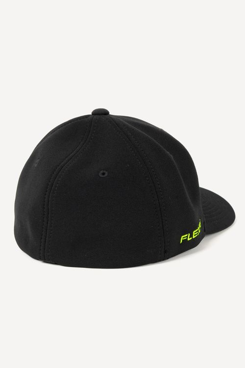 Boné Quiksilver Domed Logo Flaming Heat Preto