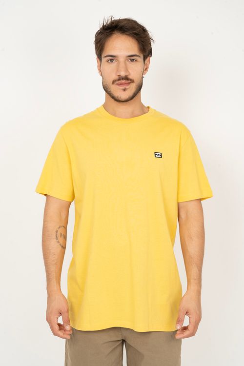 Camiseta Billabong M/C Icon Patch Amarelo