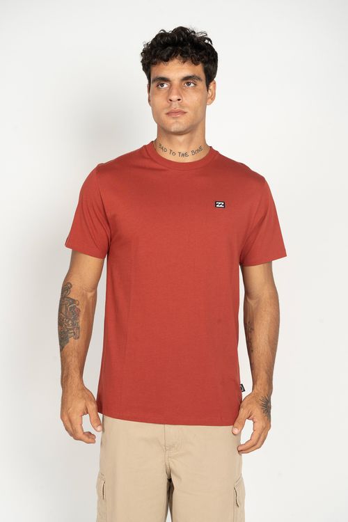 Camiseta Billabong M/C Icon Patch Vermelho