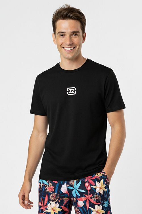 Camiseta Billabong M/C Bracket Wave Tn Preto