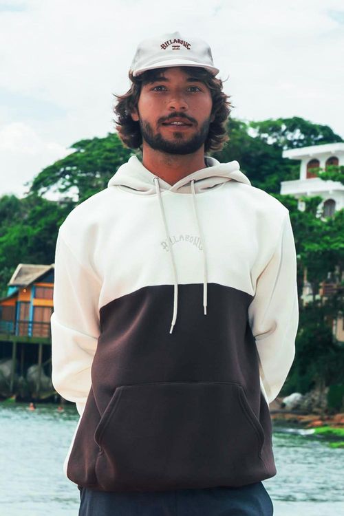 Moletom Billabong Fech Blocked Off White