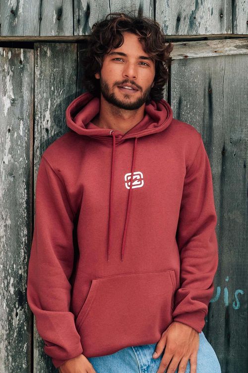 Moletom Billabong Fech Bracket Wave Vinho