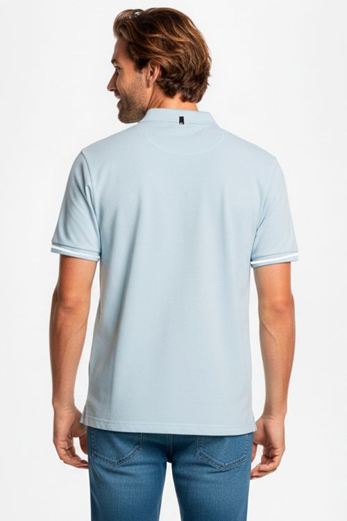 Polo Quiksilver M/C Light Line Azul Claro