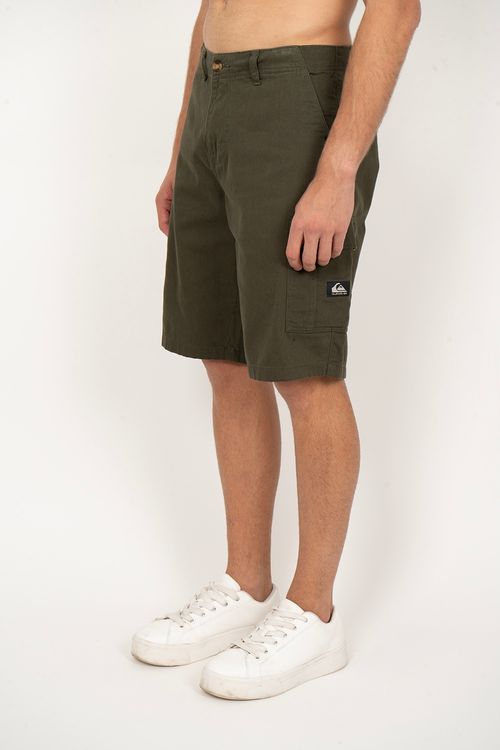 Bermuda Quiksilver Cargo Twill Verde Militar