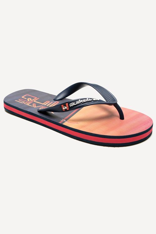 Chinelo Quiksilver Molokai Broken Type Marinho