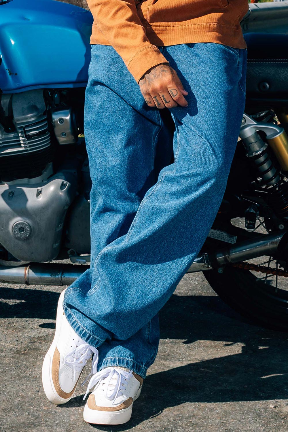 Calça Rvca Jeans Weekend Denim Blue Wash Azul Claro - RVCA Brasil