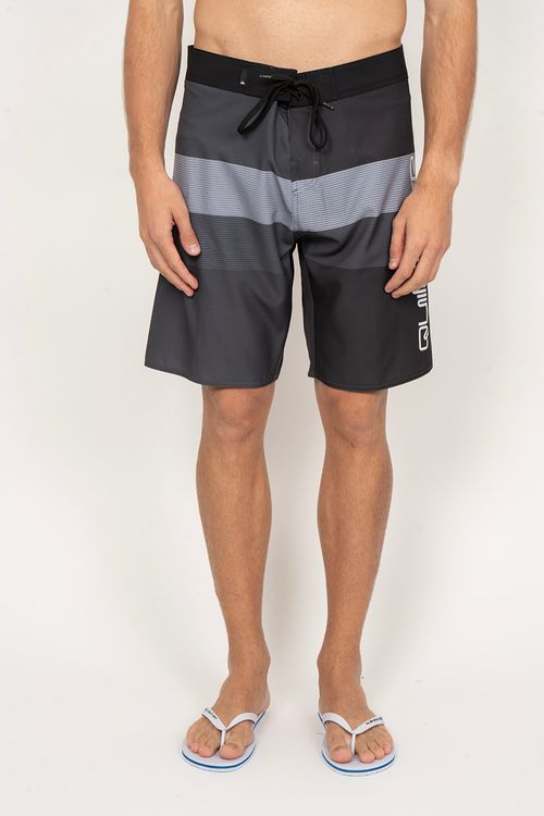Boardshort Quiksilver Everyday Reconnect Stripe 20 Preto