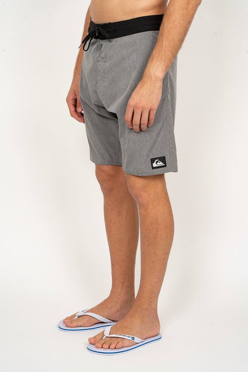 Boardshort Quiksilver Street Trunk Heather 20 Cinza Mescla