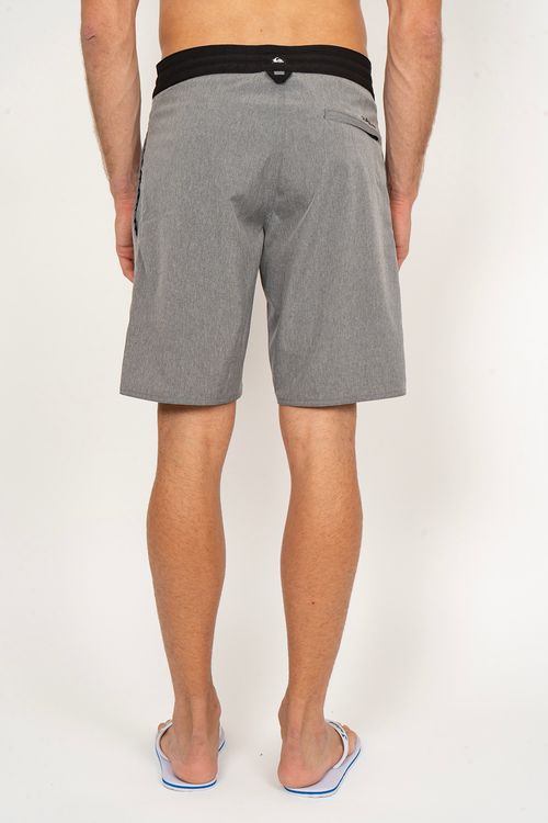 Boardshort Quiksilver Street Trunk Heather 20 Cinza Mescla