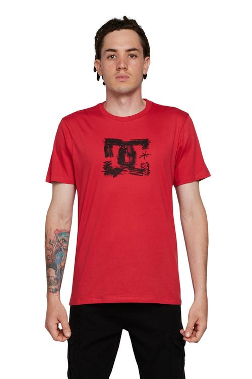 Camiseta DC Shoes M/C Sketchy Vermelho