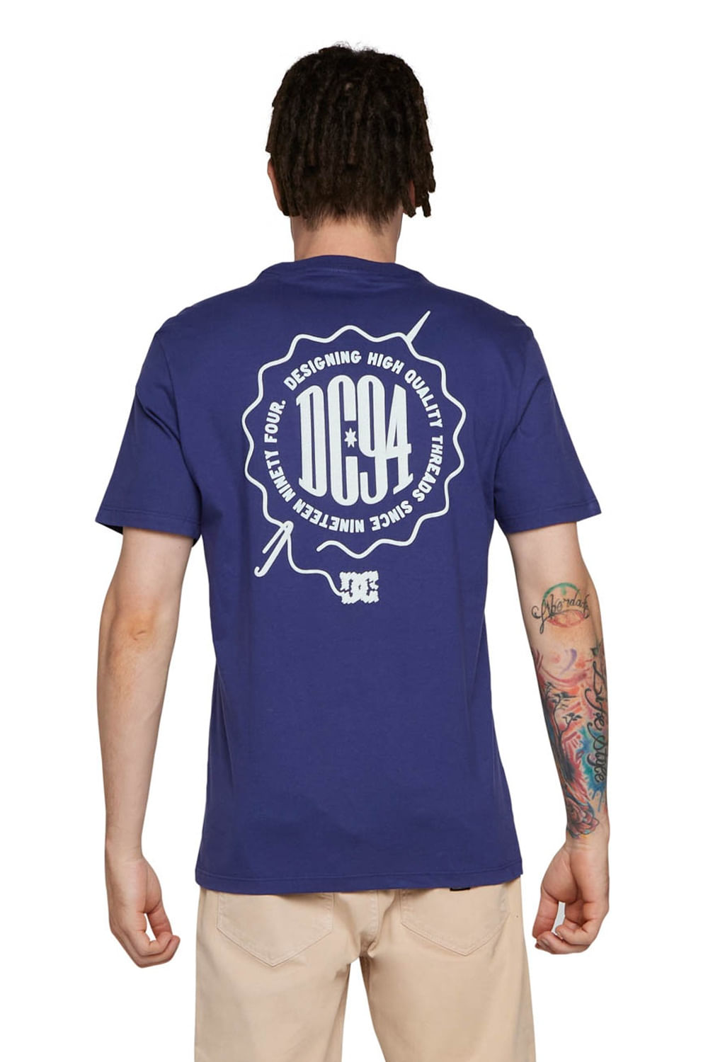 Camiseta DC Shoes M/C Sew What Roxo